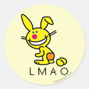 LMAO CLASSIC ROUND STICKER