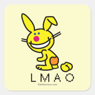 LMAO SQUARE STICKER