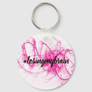LMB Pink-White Sparkle Keychain