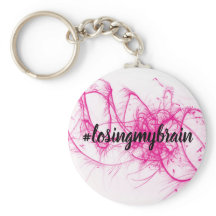 LMB Pink-White Sparkle Keychain