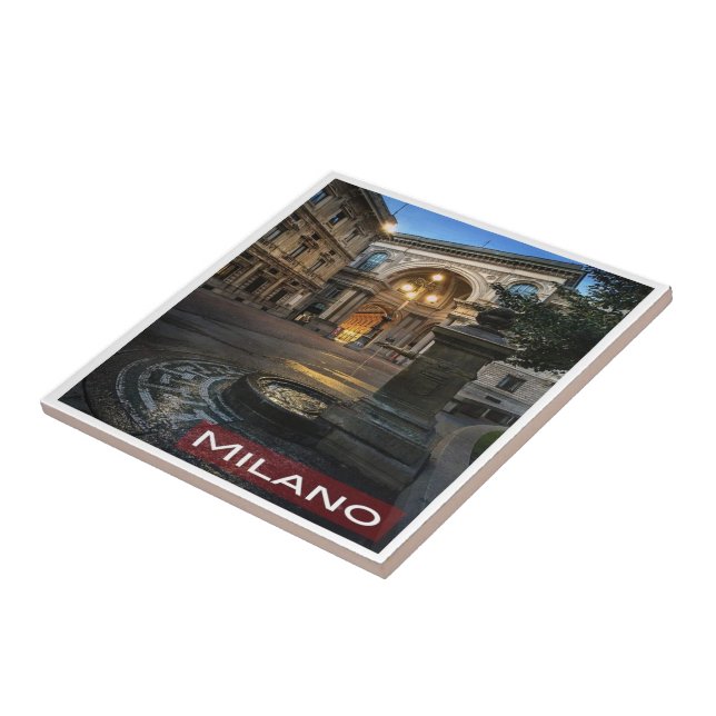 LMD005 MILAN Galleria Vittorio Emanuele, Ceramic Tile (Side)