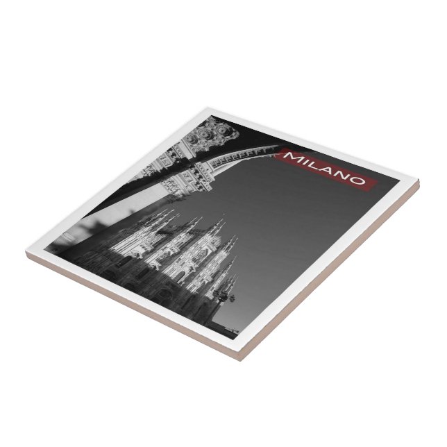 LMD006 MILAN CATHEDRAL, Milan, Italy, Ceramic Tile (Side)