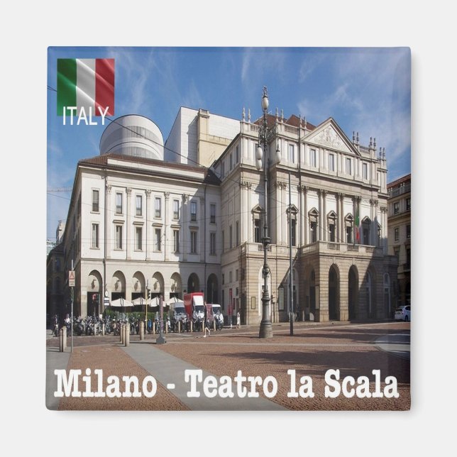 LMD008 MILAN, Theatre alla Scala, Italy, Fridge Magnet (Front)