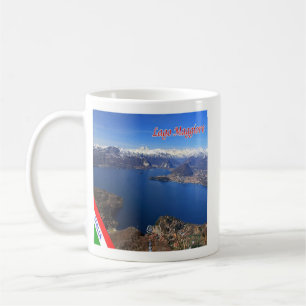 LMD077 LAKE MAGGIORE Aerial View, Italy, Coffee Mug
