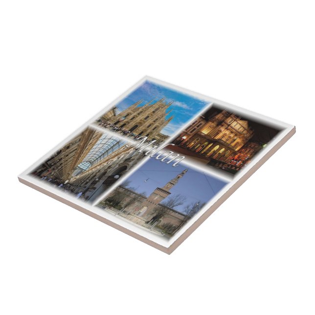 LMD117 MILAN mosaic, Lombardy, Italy, Ceramic Tile (Side)