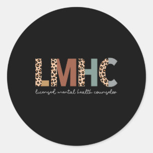 Lmhc Licensed Mental Health Counsellor _3 Classic Round Sticker