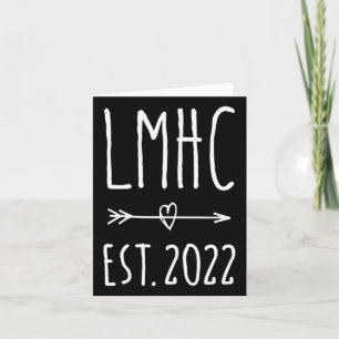 Lmhc Licensed Mental Health Counsellor Graduation  Card