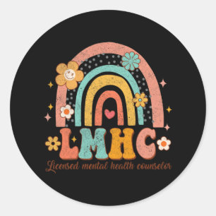 Lmhc Licensed Mental Health Counsellor Therapist G Classic Round Sticker