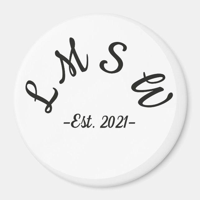 LMSW est. 2021 Magnet (Front)