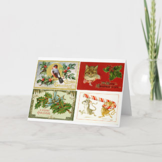 LMU Library Christmas Collage Greeting Card