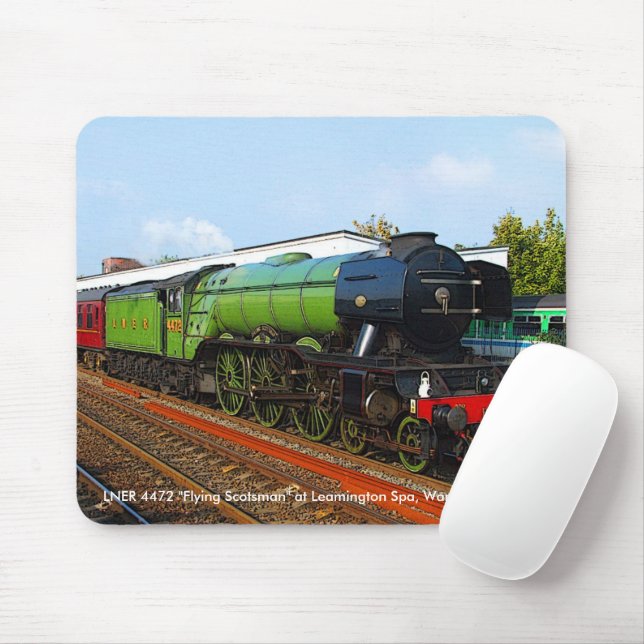 LNER 4472 "Flying Scotsman" Steam Train Engine Mouse Pad (With Mouse)