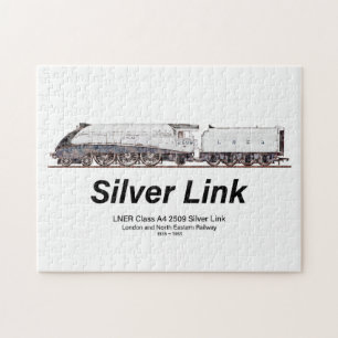 LNER Class A4 2509 Silver Link Steam Locomotive Jigsaw Puzzle