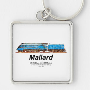 LNER Class A4 4468 Mallard - Fastest Steam Loco Key Ring
