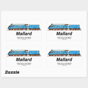 LNER Class A4 4468 Mallard - Fastest Steam Loco Rectangular Sticker
