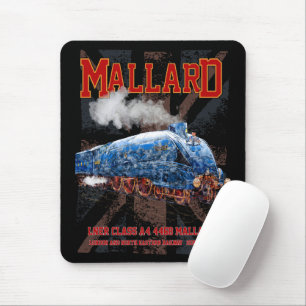 LNER Class A4 Mallard locomotive Union Jack flag Mouse Pad