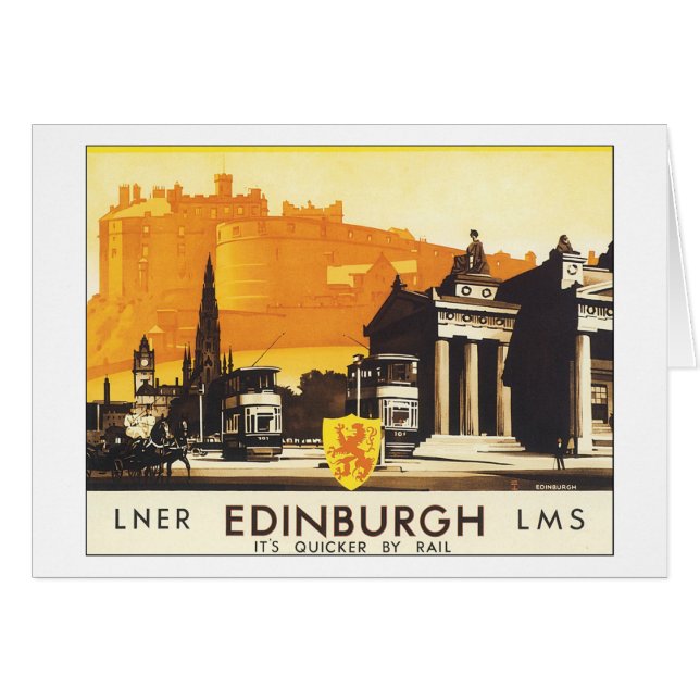 LNER Edinburgh LMS It's Quicker by Rail (Front Horizontal)