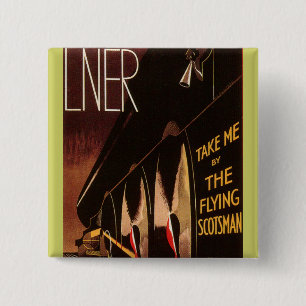 LNER Flying Scotsman 15 Cm Square Badge
