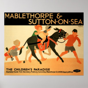 LNER MABLETHORPE & SUTTON ON SEA Railway Travel Poster