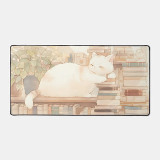 Lo-Fi Cosy Kitty Desktop Mat Mousepad