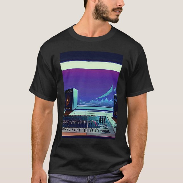 Lo fi hip hop chillhop chill beats aesthetics T-Shirt (Front)