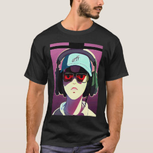 Lo fi hip hop chillhop chill beats boy aesthetics T-Shirt