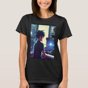 Lo fi hip hop chillhop chill beats boy aesthetics T-Shirt