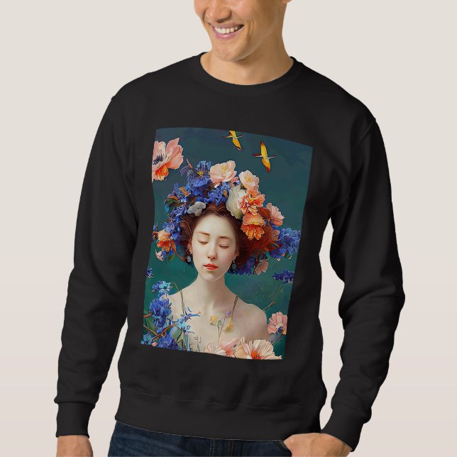 Lo fi hip hop chillhop chill beats lofi aesthetics sweatshirt (Front)