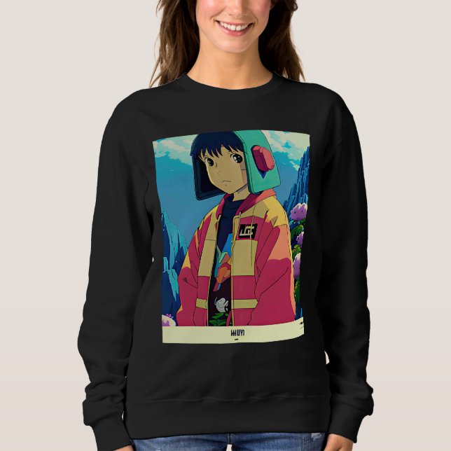 Lo fi hip hop chillhop chill beats lofi aesthetics sweatshirt (Front)
