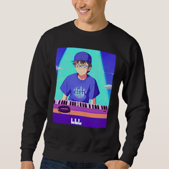 Lo fi hip hop chillhop chill beats lofi aesthetics sweatshirt (Front)