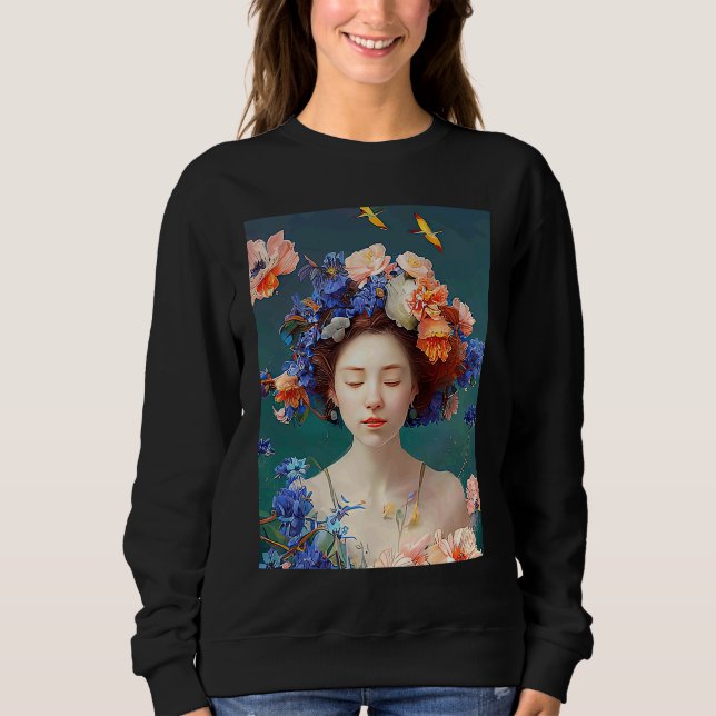 Lo fi hip hop chillhop chill beats lofi aesthetics sweatshirt (Front)