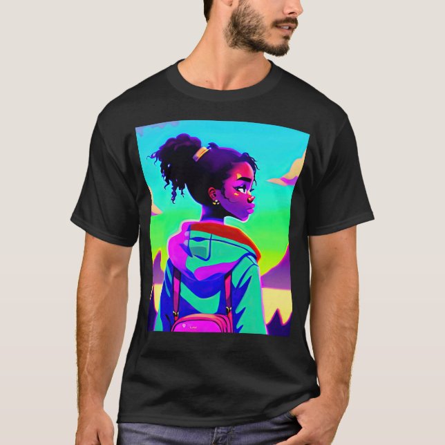 Lo fi hip hop chillhop chill beats lofi aesthetics T-Shirt (Front)