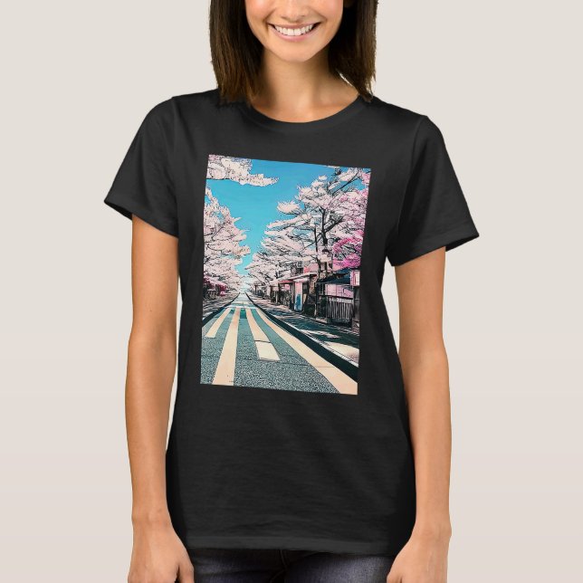 Lo fi hip hop chillhop chill beats lofi aesthetics T-Shirt (Front)