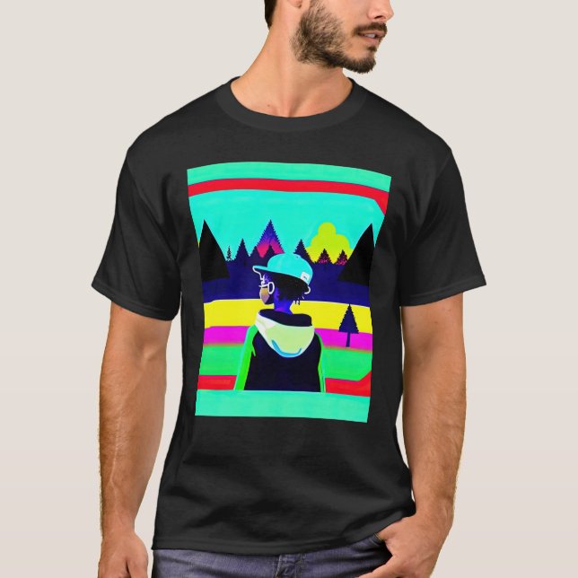 Lo fi hip hop chillhop chill beats lofi aesthetics T-Shirt (Front)