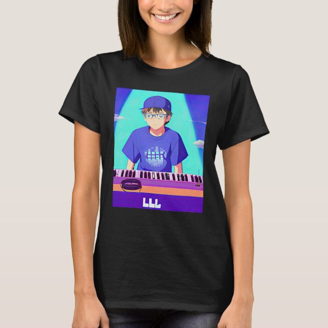 Lo fi hip hop chillhop chill beats lofi aesthetics T-Shirt (Front)