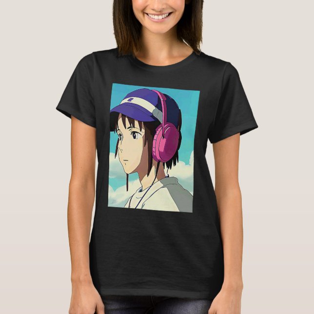 Lo fi hip hop chillhop chill beats lofi aesthetics T-Shirt (Front)