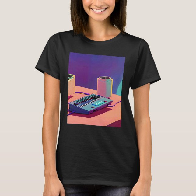 Lo fi hip hop chillhop chill beats lofi aesthetics T-Shirt (Front)