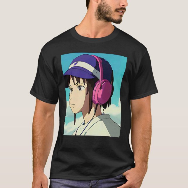 Lo fi hip hop chillhop chill beats lofi aesthetics T-Shirt (Front)