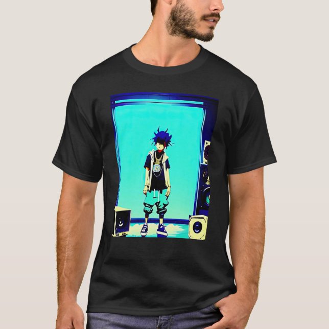 Lo fi hip hop chillhop chill beats lofi aesthetics T-Shirt (Front)