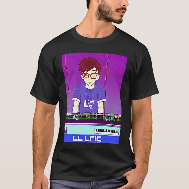 Lo fi hip hop chillhop chill beats lofi aesthetics T-Shirt (Front)