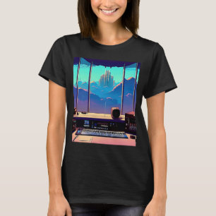 Lo fi hip hop chillhop chill beats studio aestheti T-Shirt