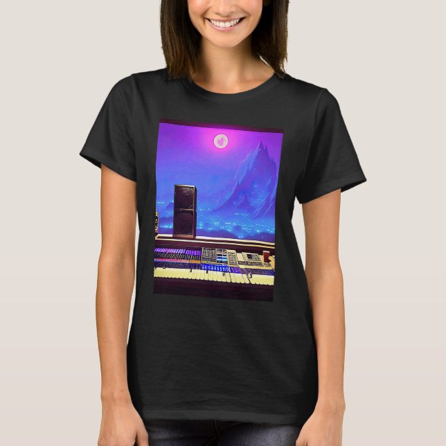 Lo fi hip hop chillhop chill beats studio aestheti T-Shirt (Front)