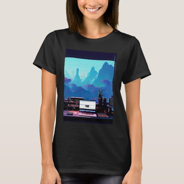 Lo fi hip hop chillhop chill beats studio aestheti T-Shirt