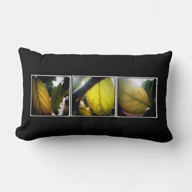 Lo-fi instagram leaves pillow (Front)