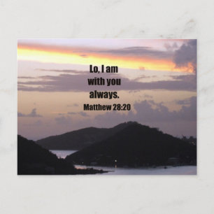 Lo, I am with you always. Postcard