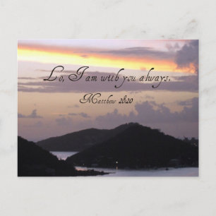 Lo, I am with you always. Postcard
