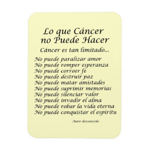 Lo Que Cáncer No Puede Hacer Magnet