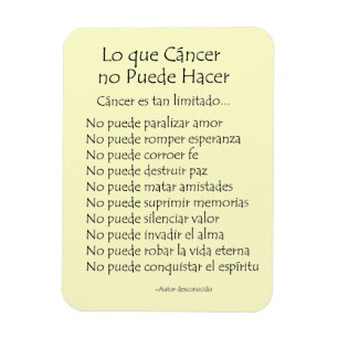 Lo Que Cáncer No Puede Hacer Magnet