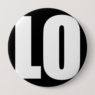 LO(VE) 10 CM ROUND BADGE