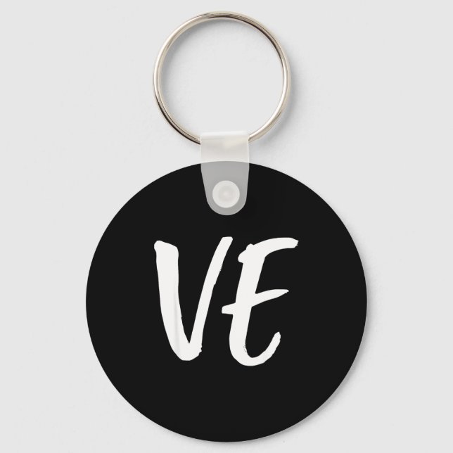 Lo Ve Love Matching Couple Husband Wife Valentine' Key Ring (Front)