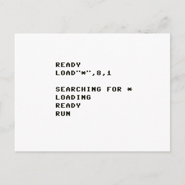 LOAD C64 POSTCARD (Front)